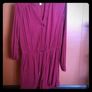 Maroon xhilaration romper